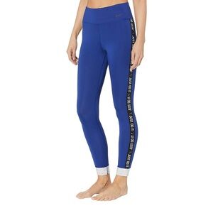 Nike One Icon Clash 7/8 tights/leggings in Royal Blue with sparkle ankles Size S